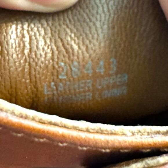 I. Crew Chestnut Leather Block Heel Ankle Boots 28443 - Picture 7 of 7